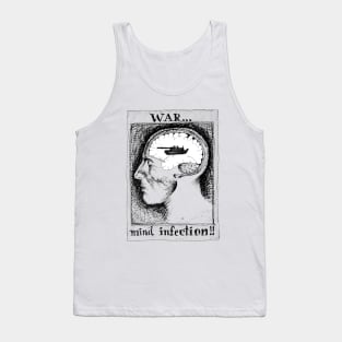 Anti War Man Portrait Drawing Anatomy Tank Top